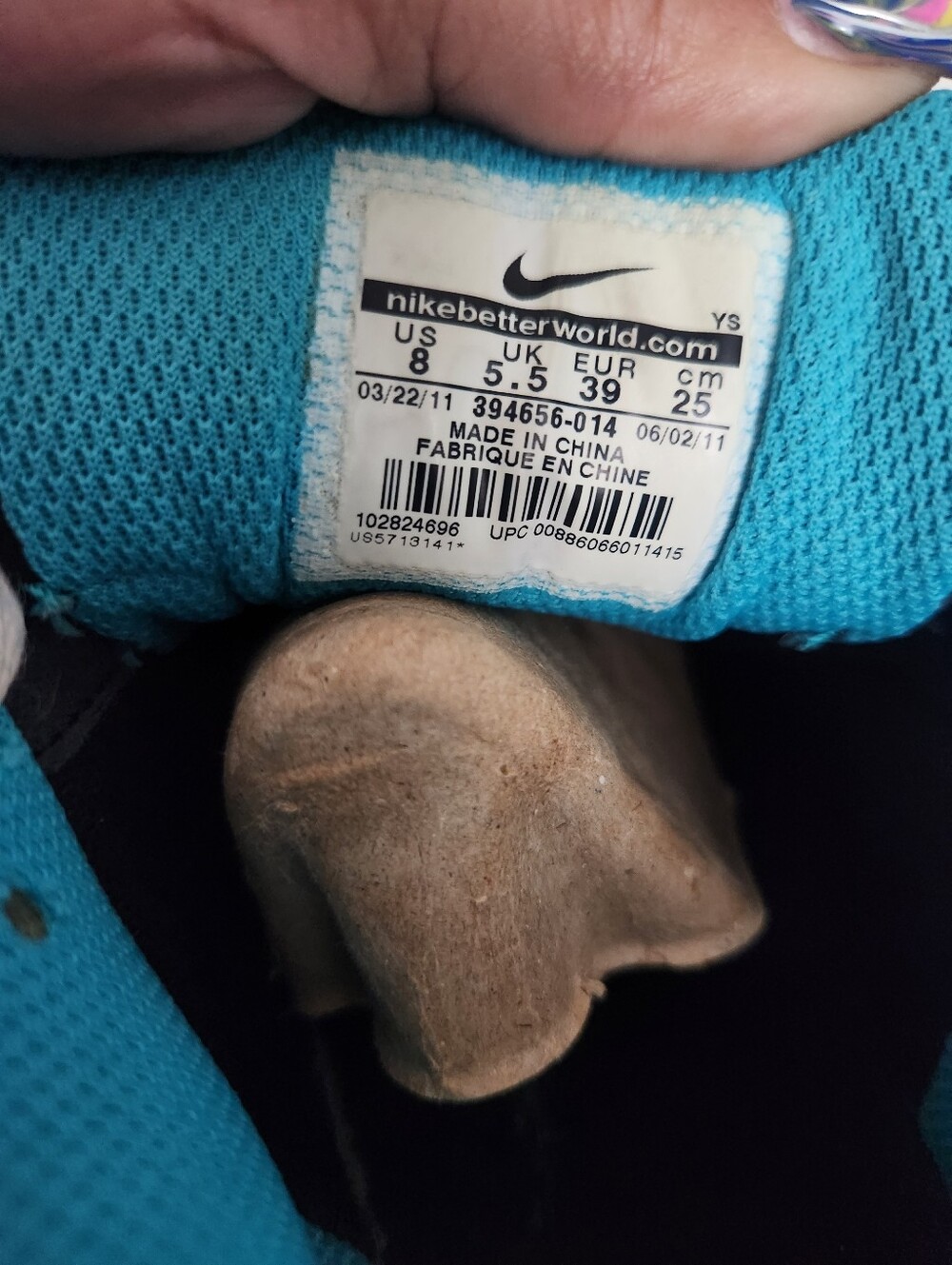 Nike Black & Teal Mesh Low-Top Sneakers - Picture 5 of 9